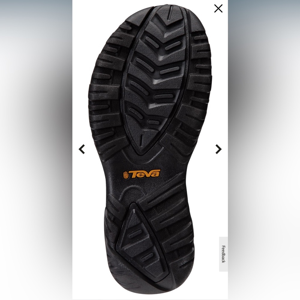 Teva Hurricane 4 Ouray Black Sport Sandals for Men- Like New! - Picture 4 of 8